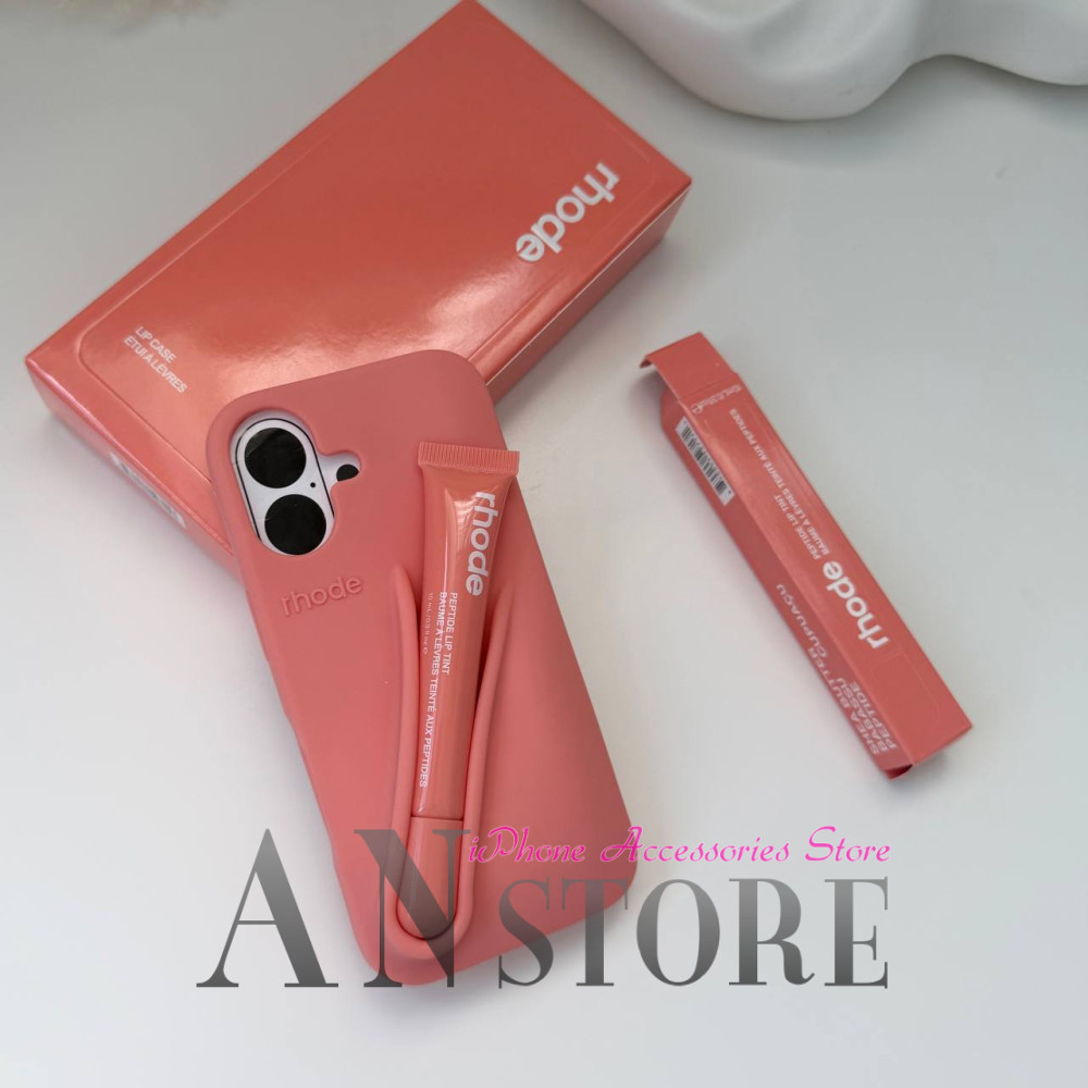 Летний чехол rhode Peach Pit на iPhone 16